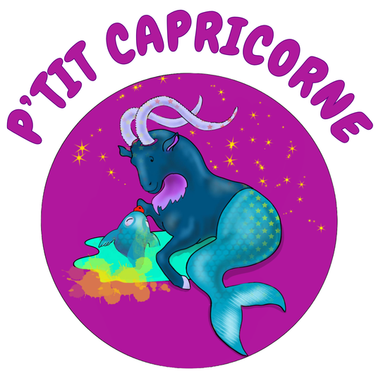 ♑ T-shirt enfant Capricorne illustré – 100% coton