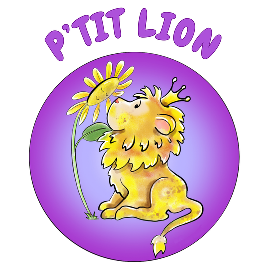 ♌ T-shirt enfant Lion illustré – 100% coton