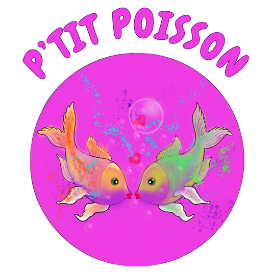 ♓ T-shirt enfant Poissons illustré – 100% coton
