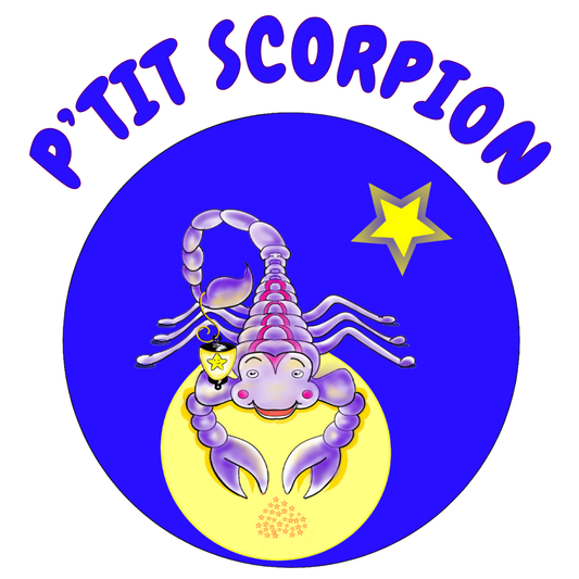 ♏ T-shirt enfant Scorpion illustré – 100% coton