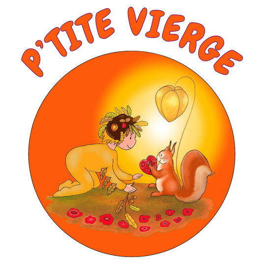 ♍ T-shirt enfant Vierge illustré – 100% coton